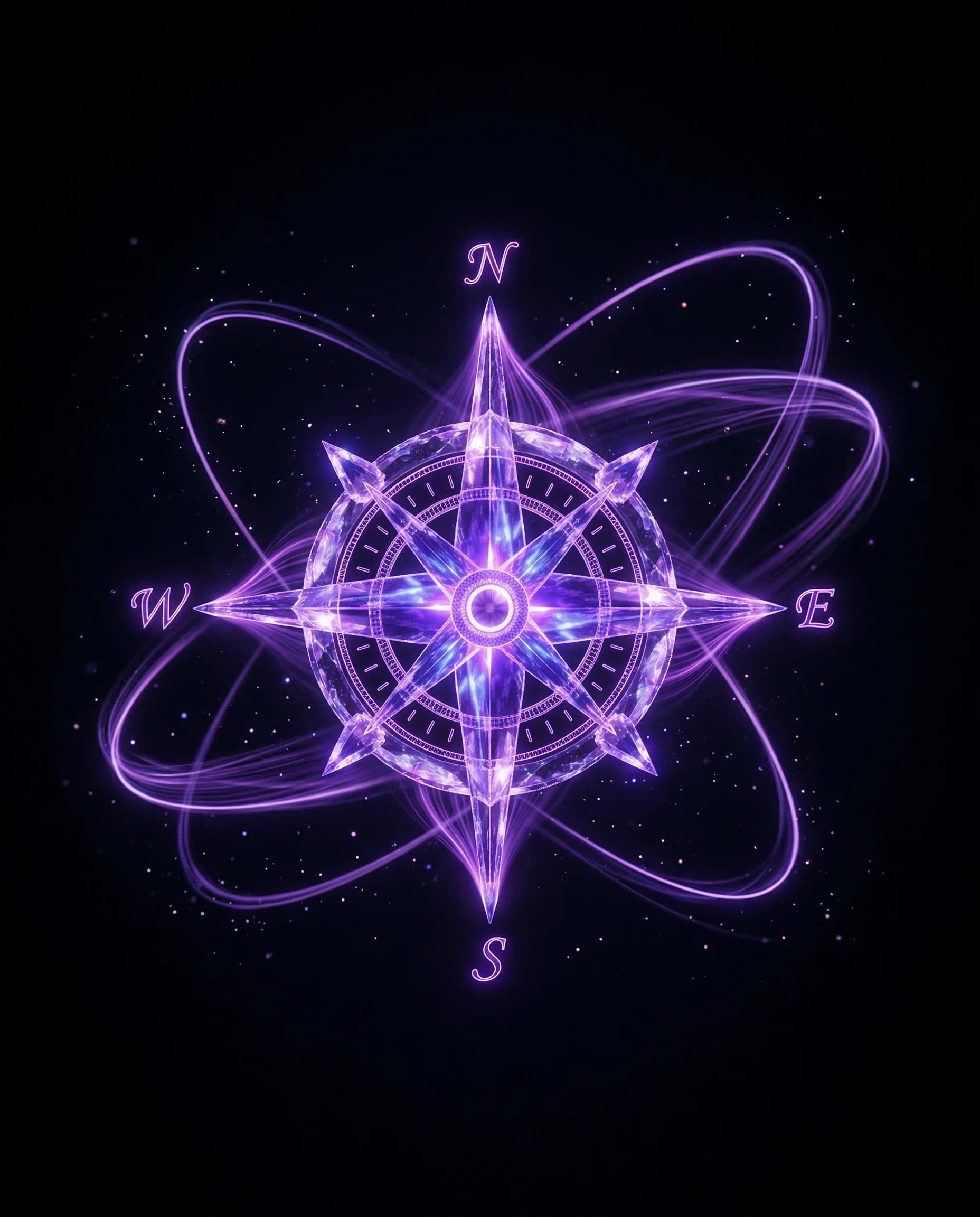 Visionary green crystal artwork representing executive direction